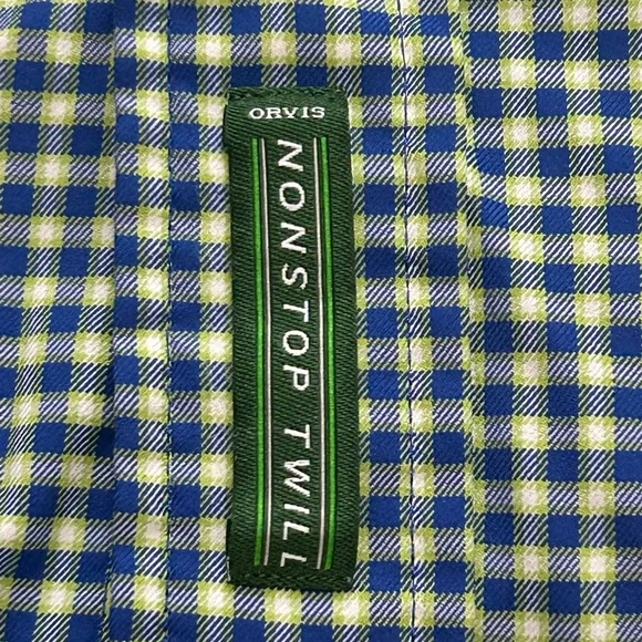 Orvis Men’s Large Long Sleeve Active Fit Checkered Button Down Shirt - Picture 4 of 8